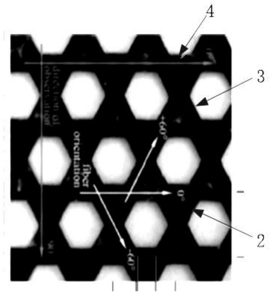 Integrated forming method of carbon fiber three-way fabric composite material reflecting surface for umbrella antenna