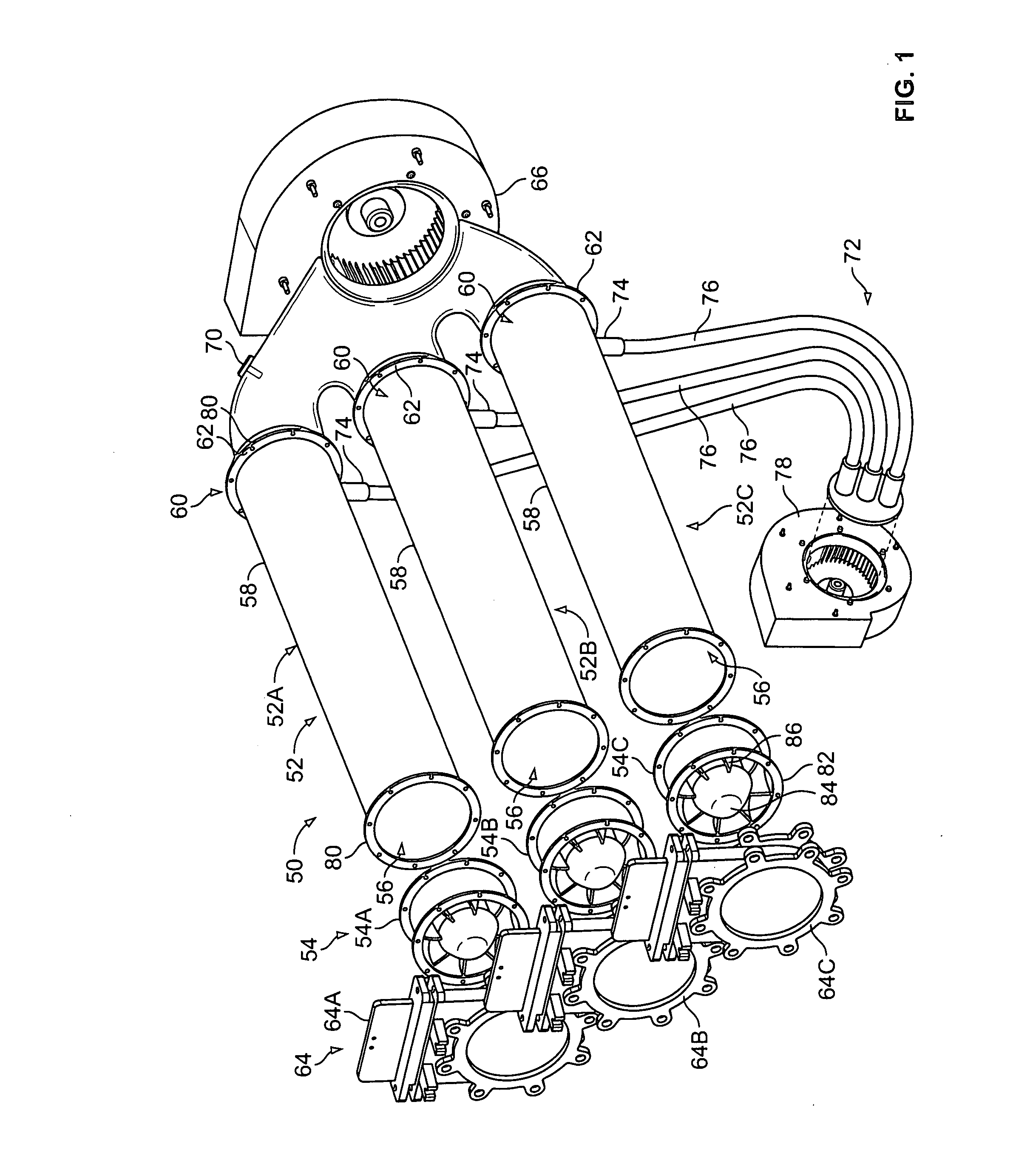 Dust separation system for use with mobile equipment