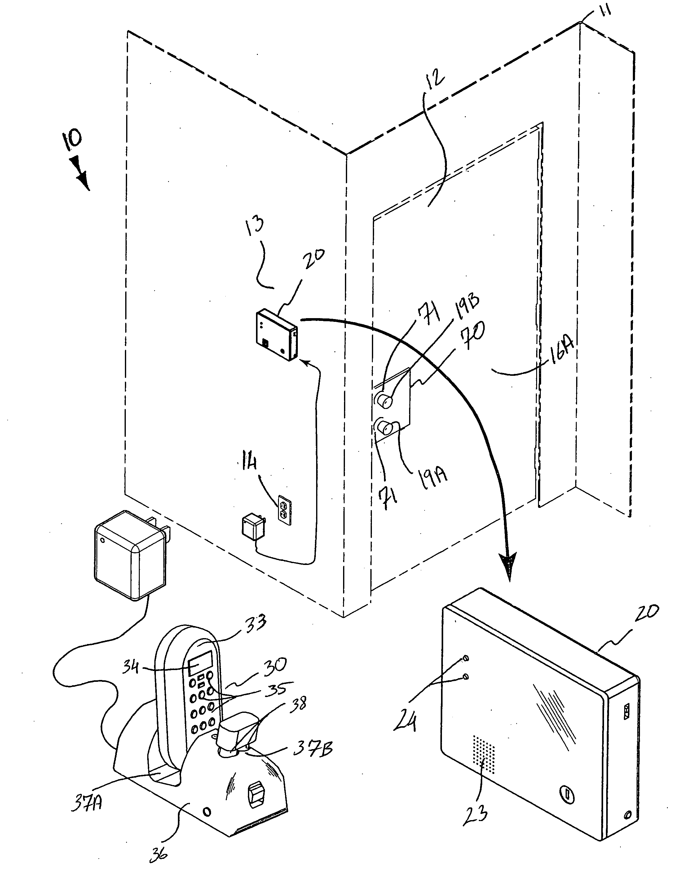 Remotely operable door lock interface system