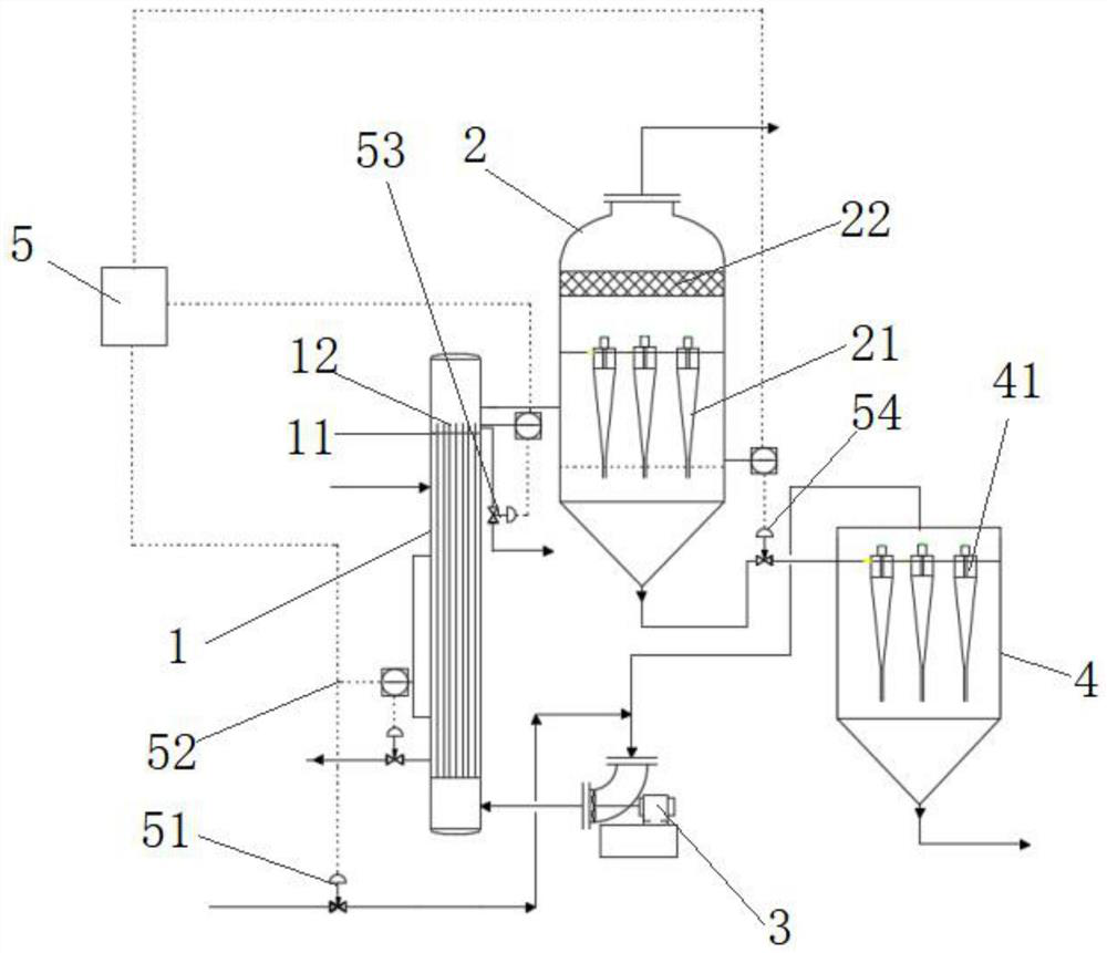 High-concentration brine evaporative crystallization device and method