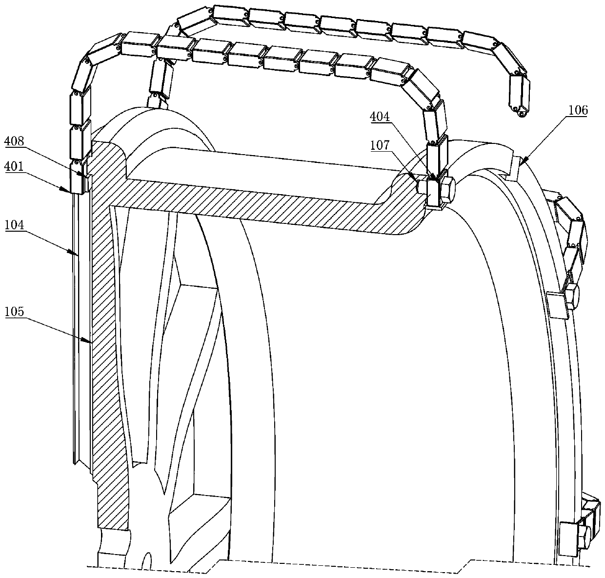 Concealed outer tire antiskid hub