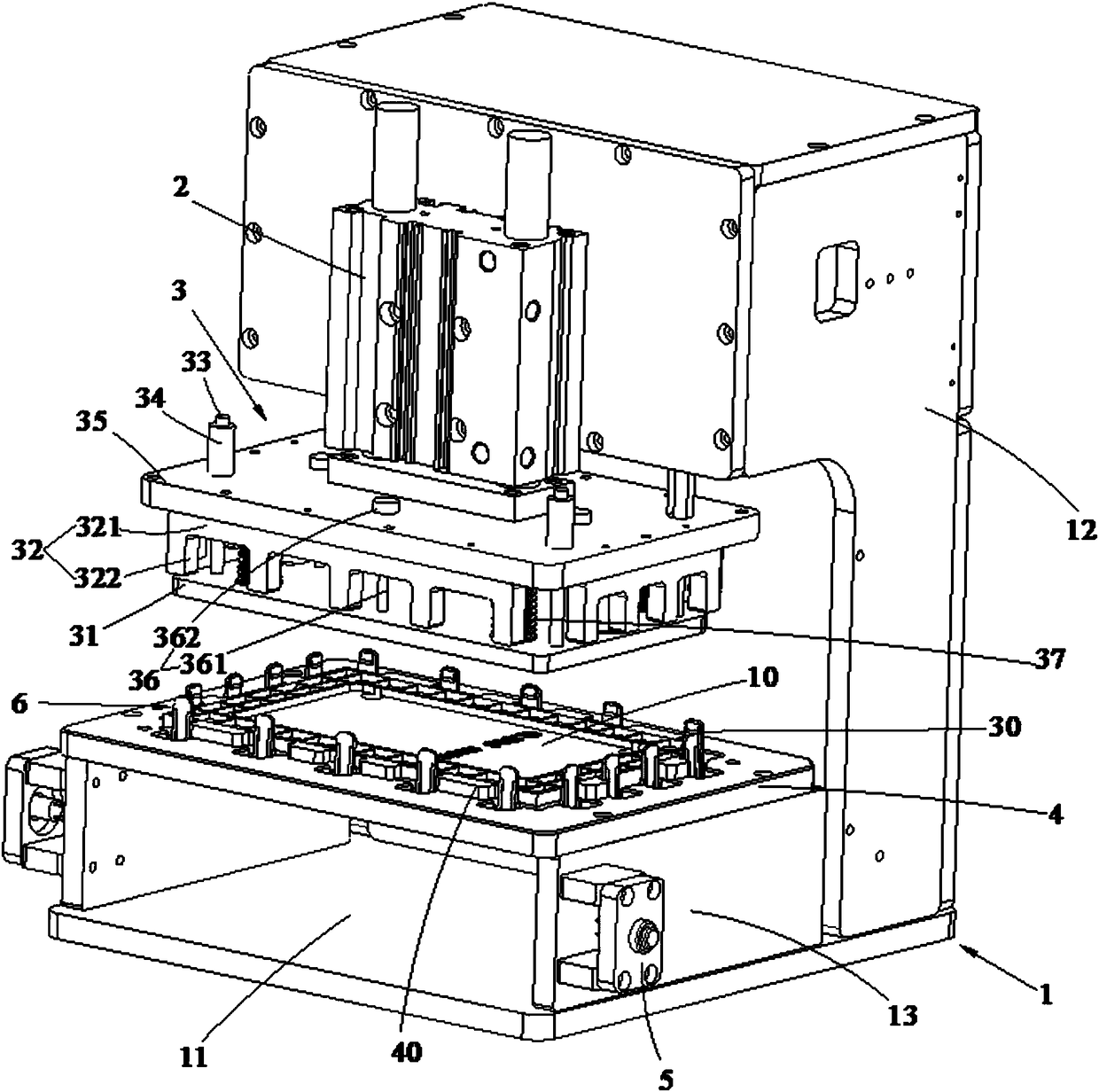 A device for dismantling a pressure-holding box