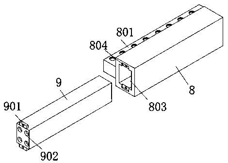 Heat insulation fixing device for t high-temperature area wire harness of automobile engine compartmen