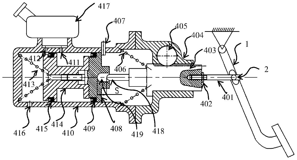 Hybrid dual-loop brake system with various working modes, and brake method