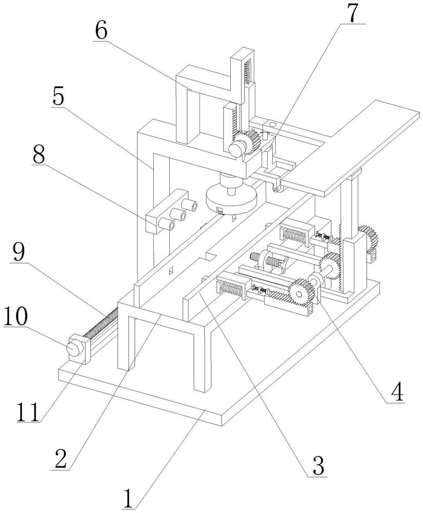 Mirror surface grinding device suitable for stainless steel square pipes of multiple sizes