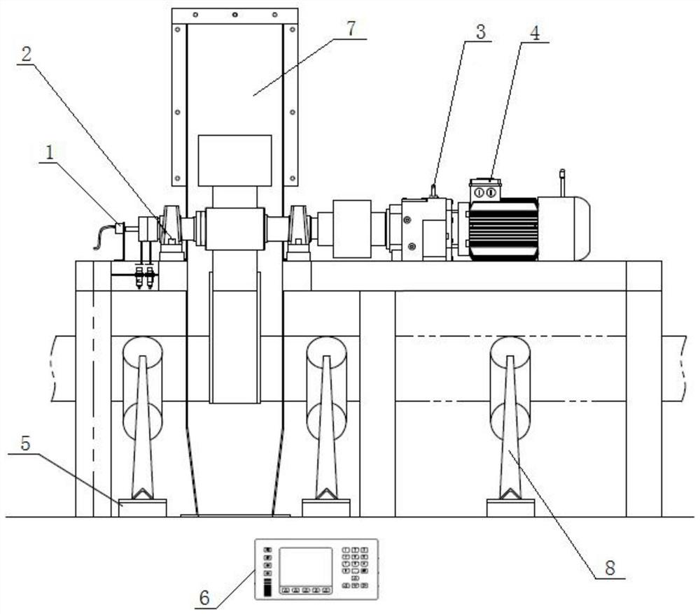 Fault monitoring device for belt sampling head and diagnostic method for fault early warning