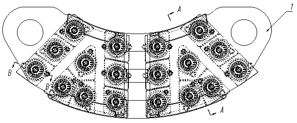 A powder metallurgy brake pad for a train