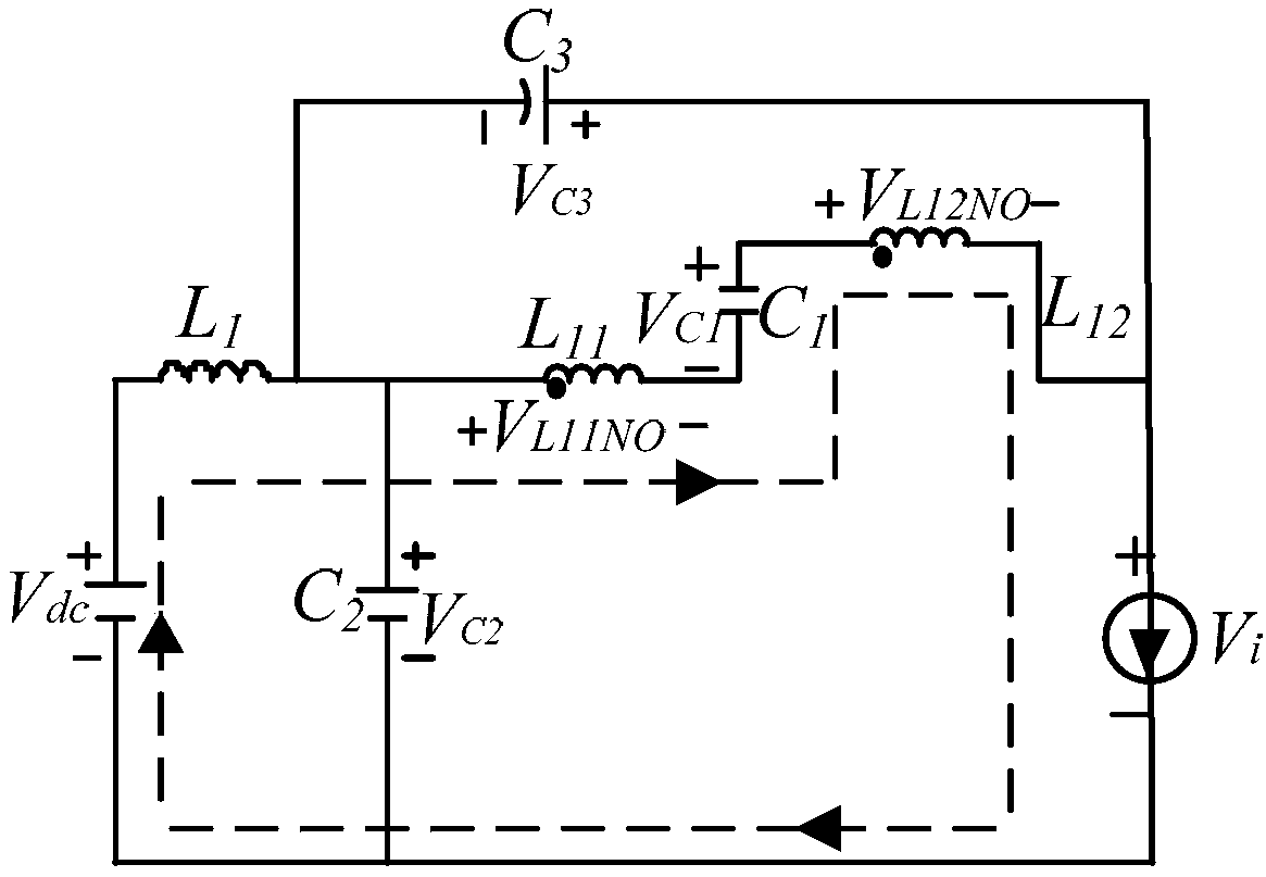 Coupling inductance quasi-Z source inverter based on voltage doubling capacitor and modulation method of coupling inductance quasi-z source inverter