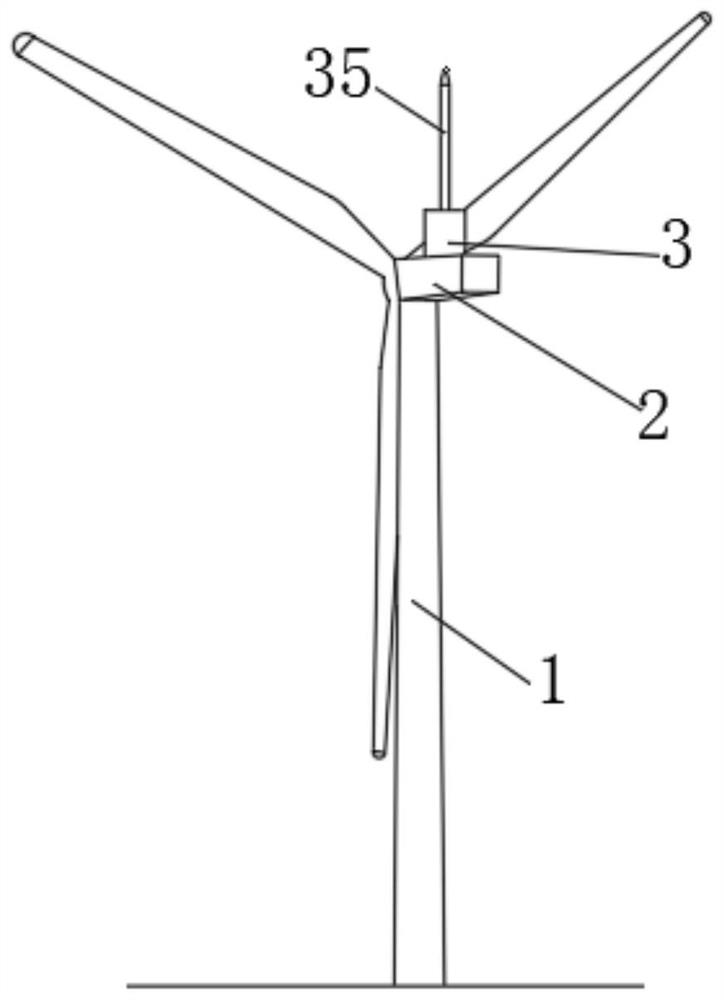 Lightning protection system for wind generating set