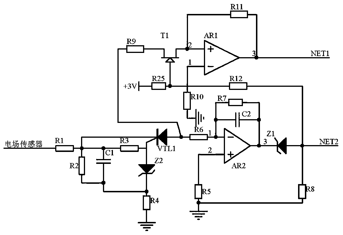 Safety early warning circuit for power distribution operation site