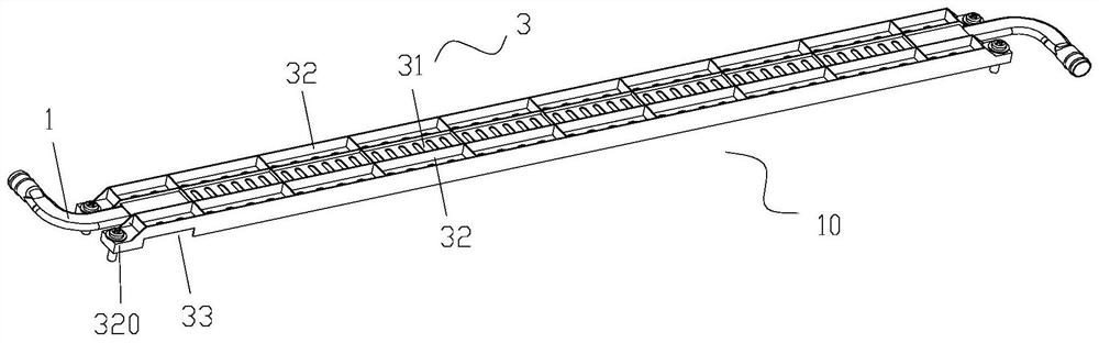 Heat dissipation structure, battery module, heat dissipation system and control method of heat dissipation system