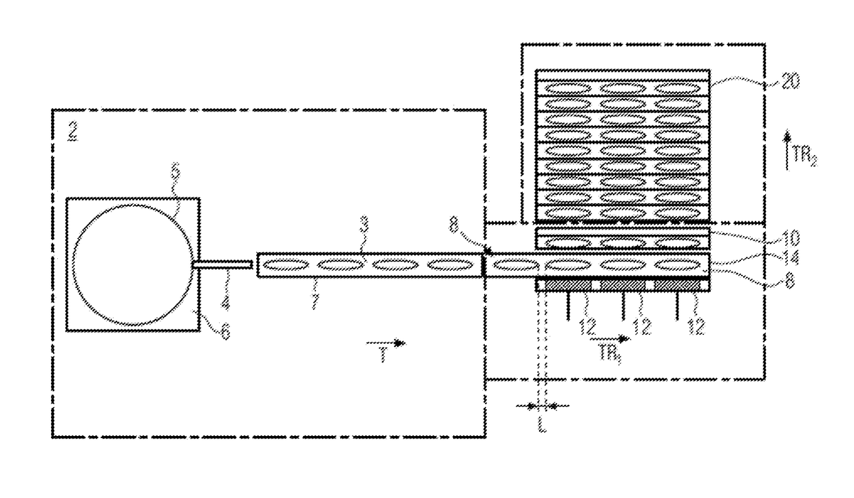 Device and method for transferring sausage portions