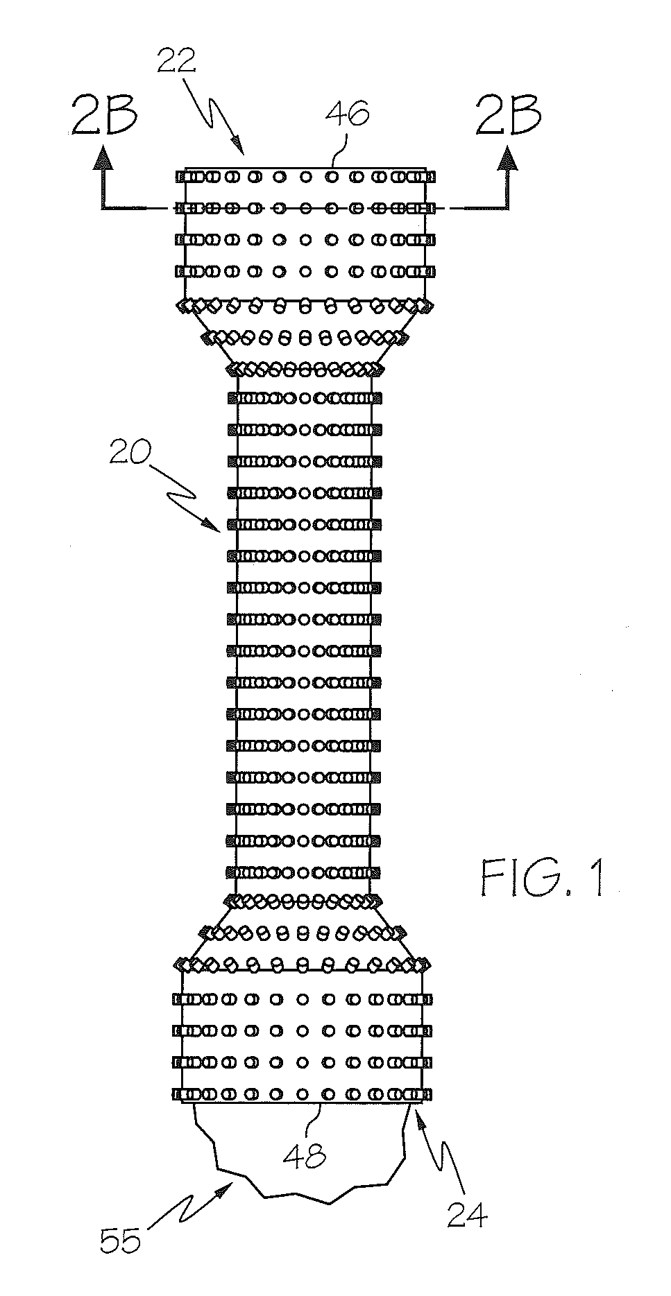 Anti-migration micropatterned stent coating