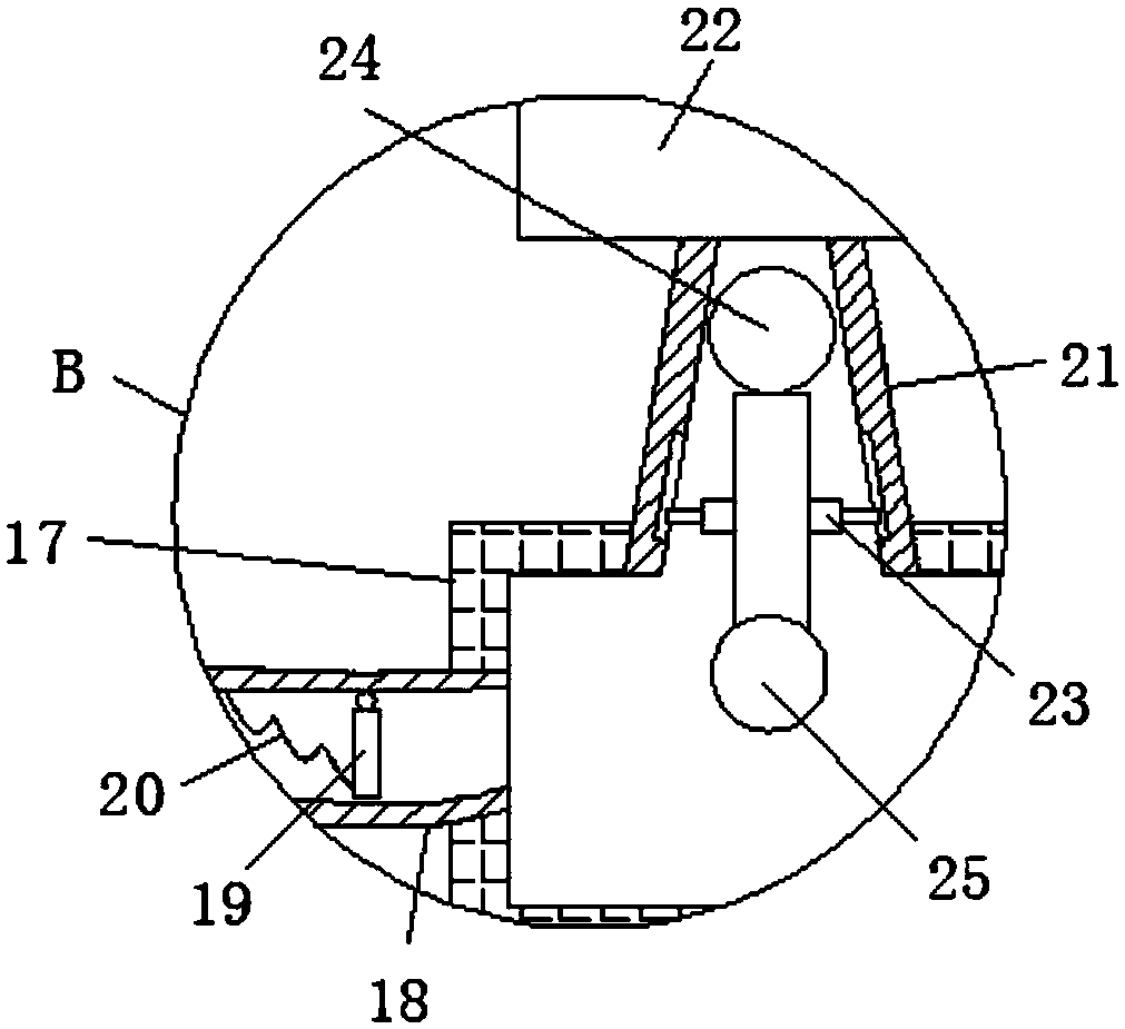 Stain removal device of part machining machine tool