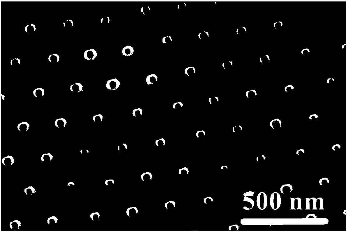 Preparation method of non-dense ordered polystyrene nanosphere template