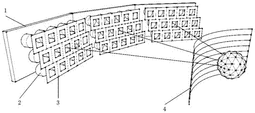 Stereoscopic three-dimensional display based on multi-screen splicing