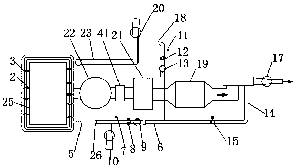 Circulating fluidized bed boiler device that effectively reduces emissions of nitrogen oxides and particulate matter