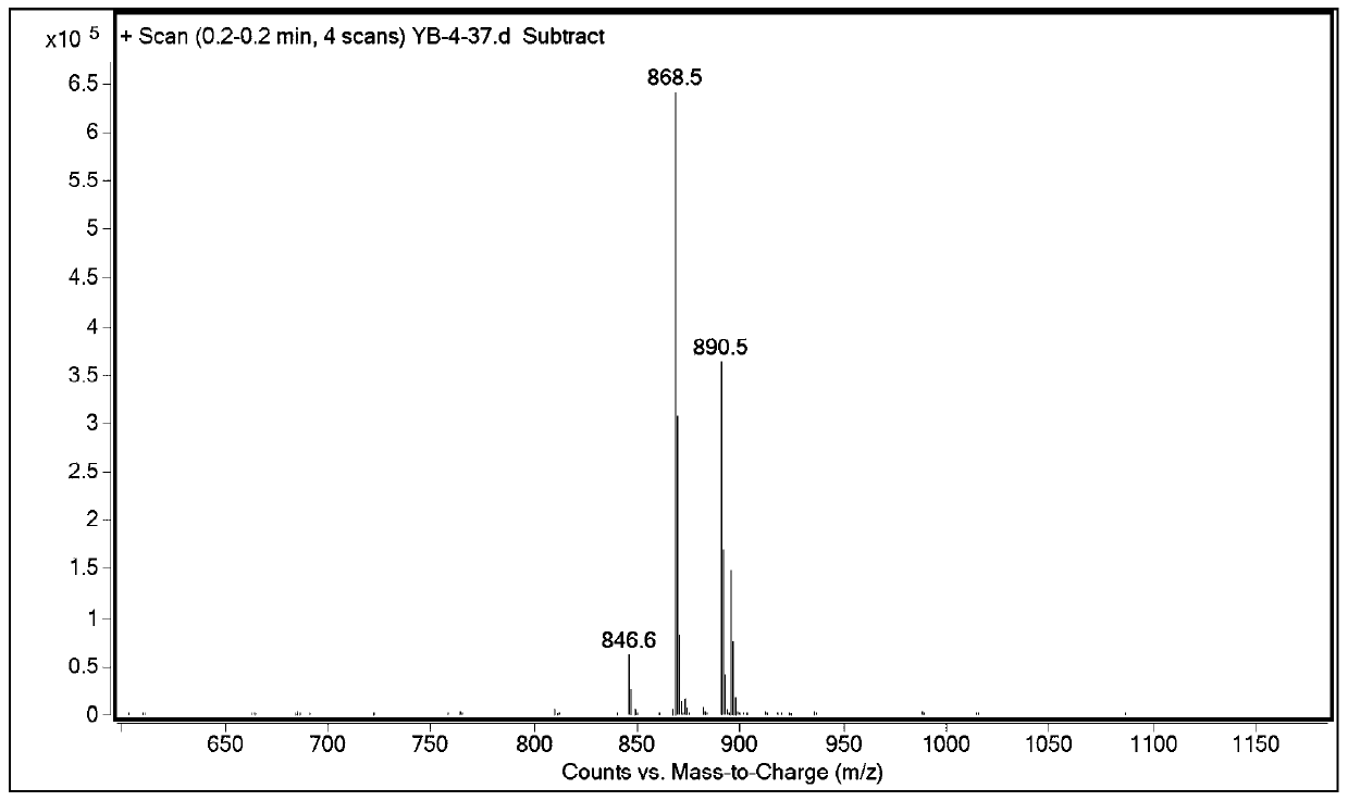 Method for preparing semaglutide side chain by liquid phase method