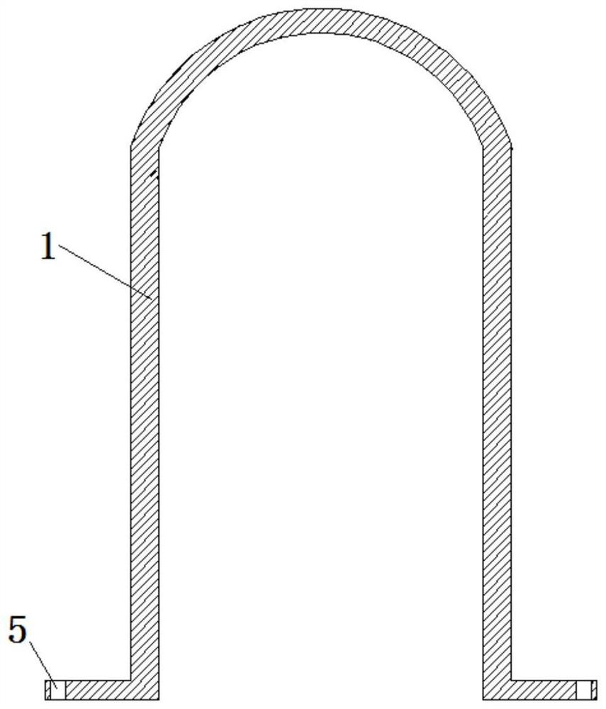 Core crystallizer for casting hollow ingot and water-cooled crystallizer containing the core crystallizer