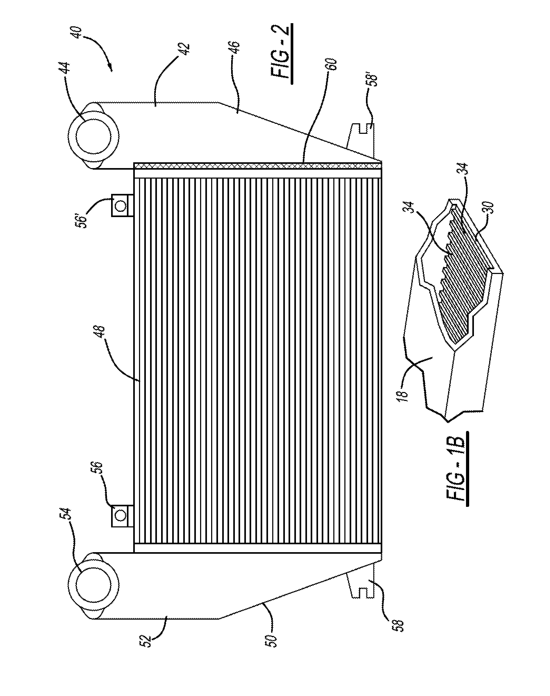 Inlet air turbulent grid mixer and dimpled surface resonant charge air cooler core