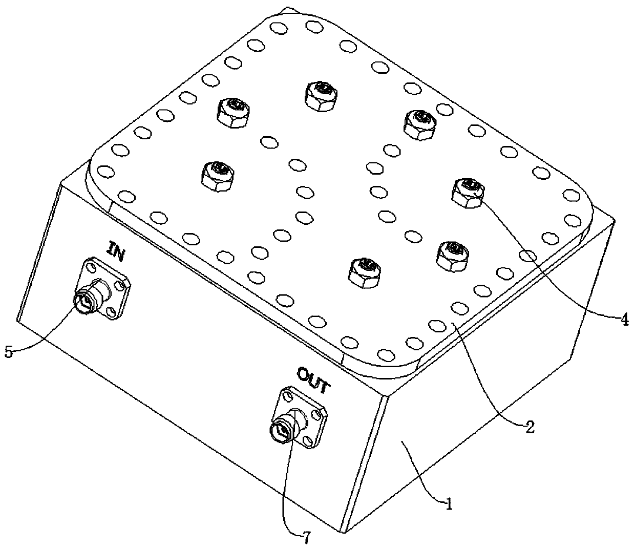 Low-frequency project ultra-strong capacitive coupling structure