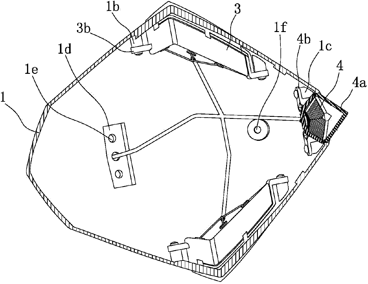 Integration type rear box installation structure of motorcycle