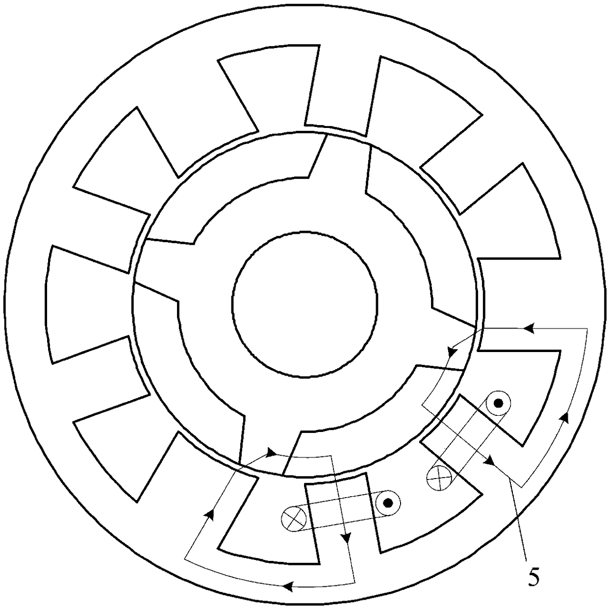 A segmented rotor switched reluctance motor