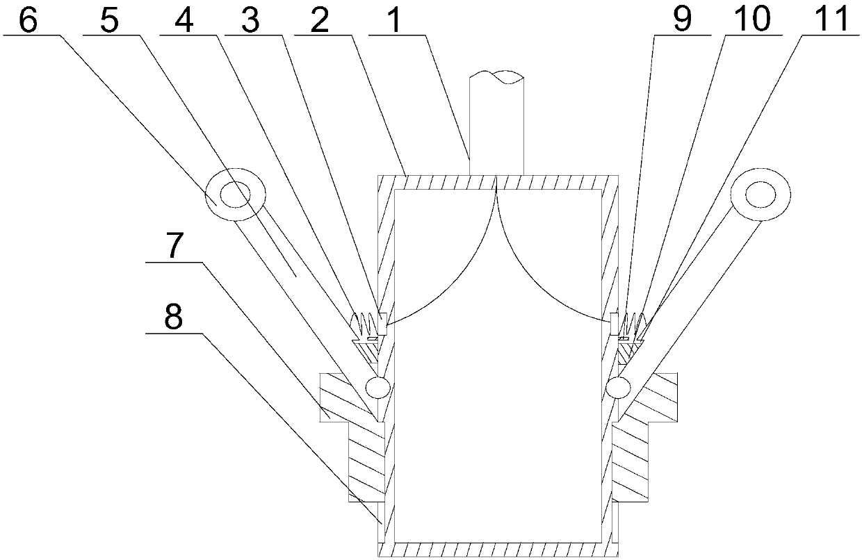 Horizontal well inclination detecting device