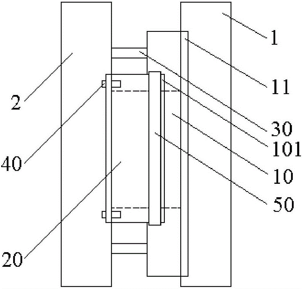 Equipment interface connecting structure