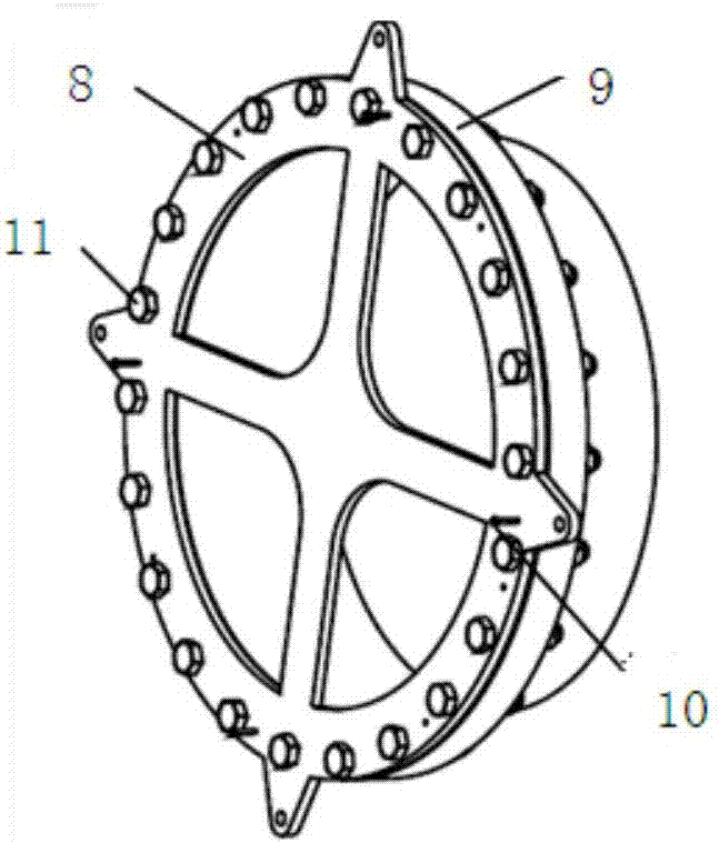 Coating process of flange sealing surface