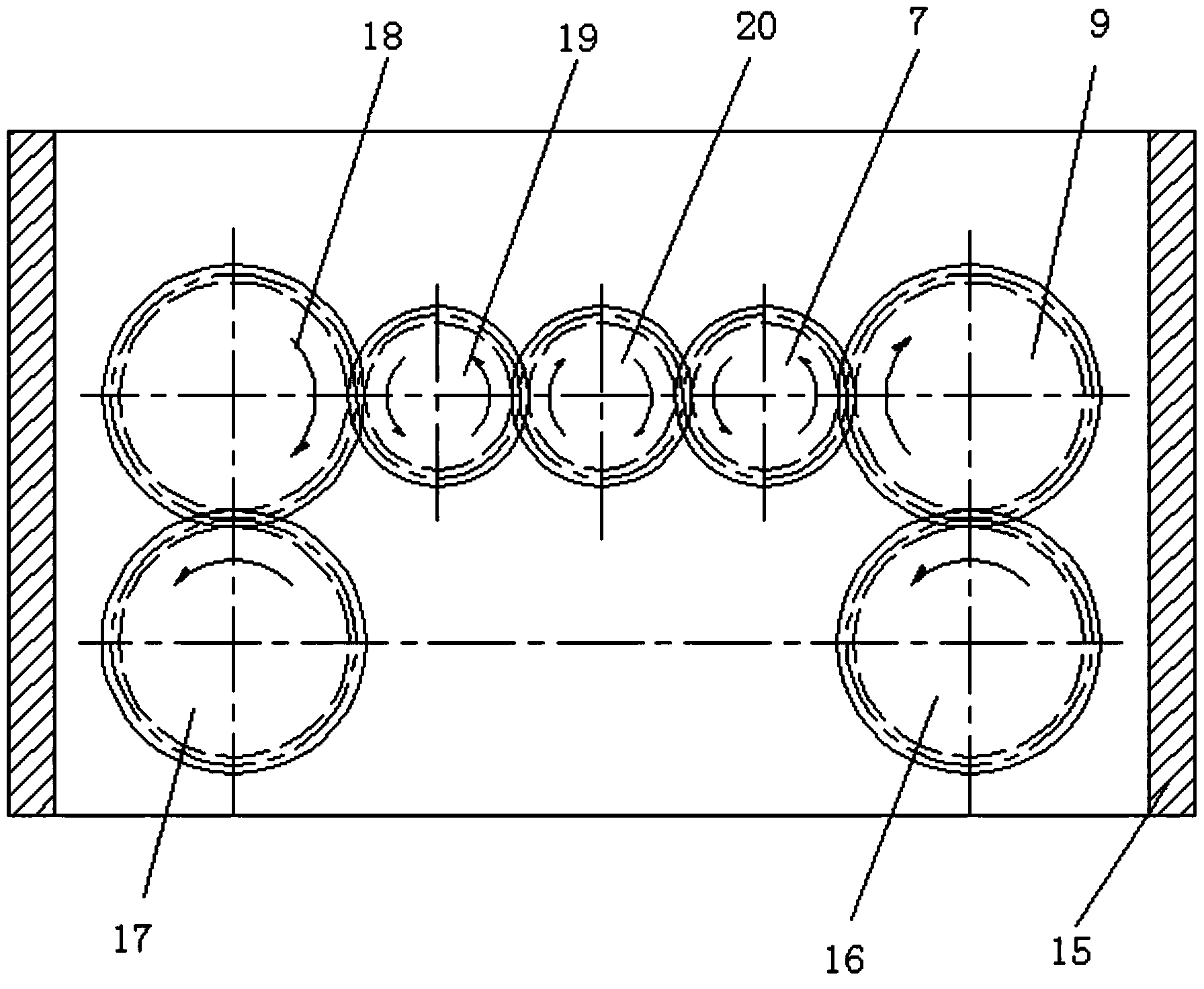 Parallel counter-rotating triple-screw extruder