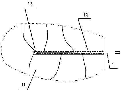 Self-propelled hollow slip casting anchor rod with stress-measuring function and operating method