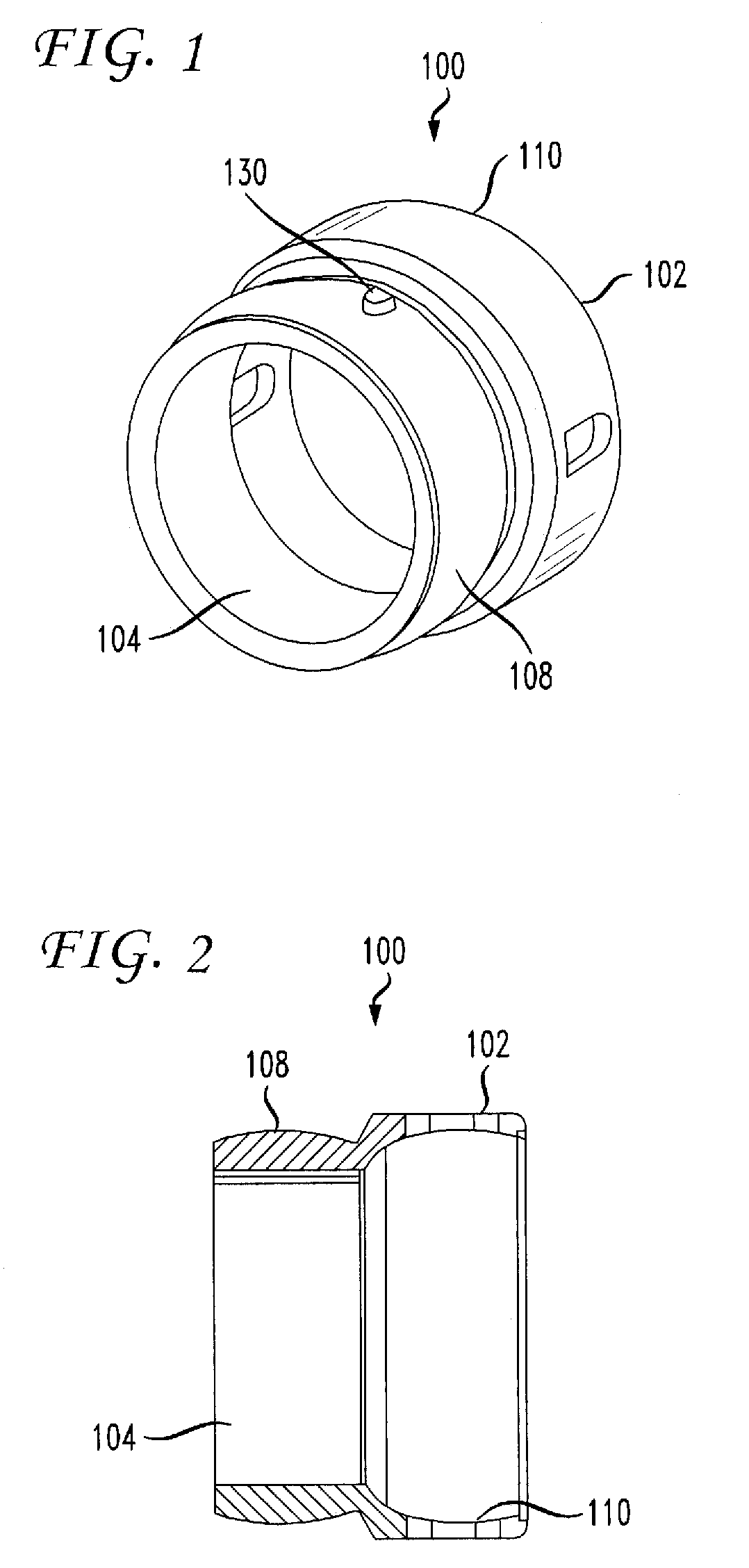 Flexible conduit with locking element