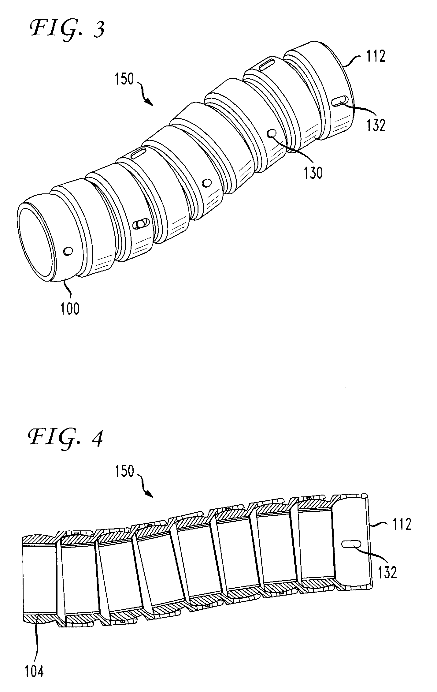 Flexible conduit with locking element