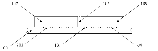 Structure for testing Young modulus of top silicon layer of silicon-on-insulator