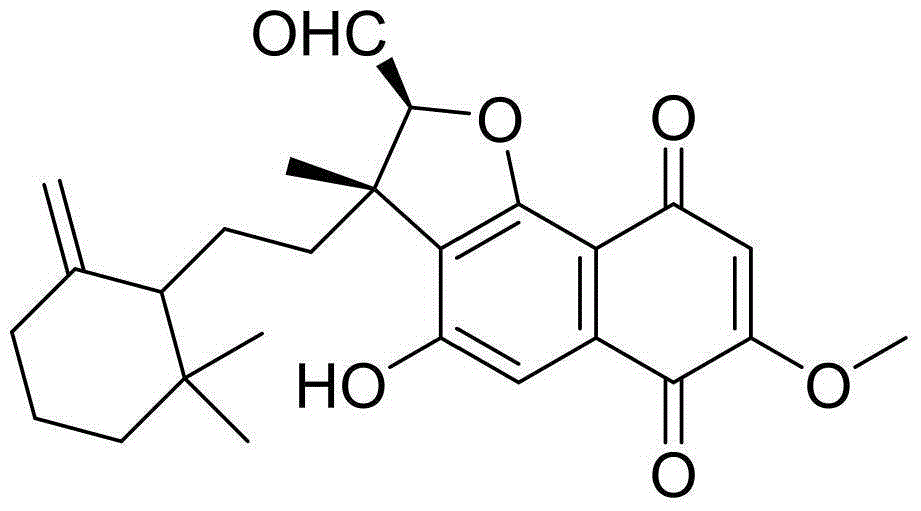 Sesquiterpene naphthoquinone compound as well as preparation method and medical application thereof