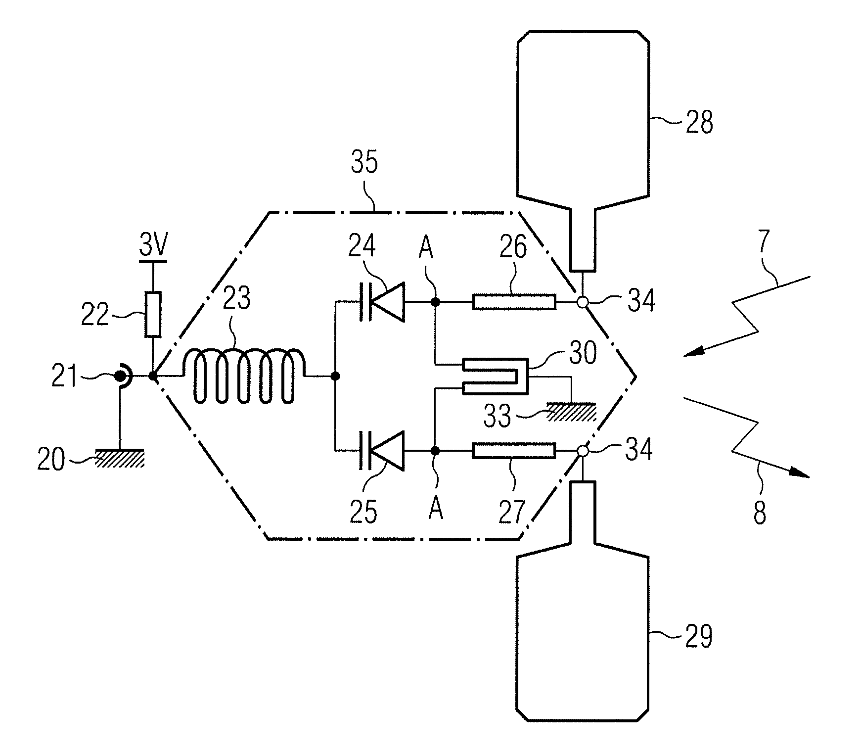 Parametric amplifier device