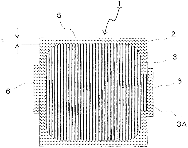 Stacked piezoelectric element, injection device using same, and fuel injection system