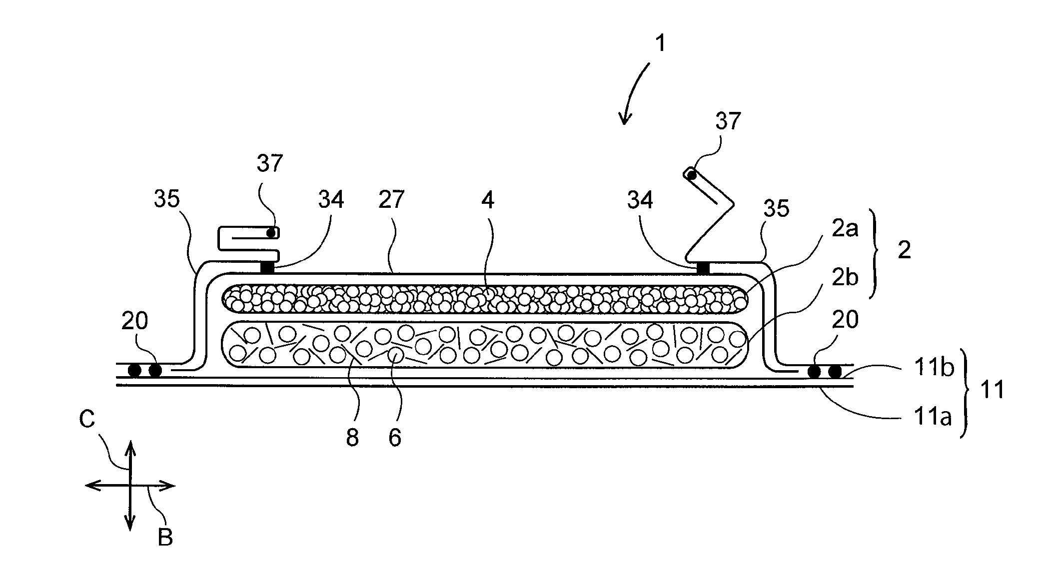 Absorbent article comprising water-absorbent resin powder