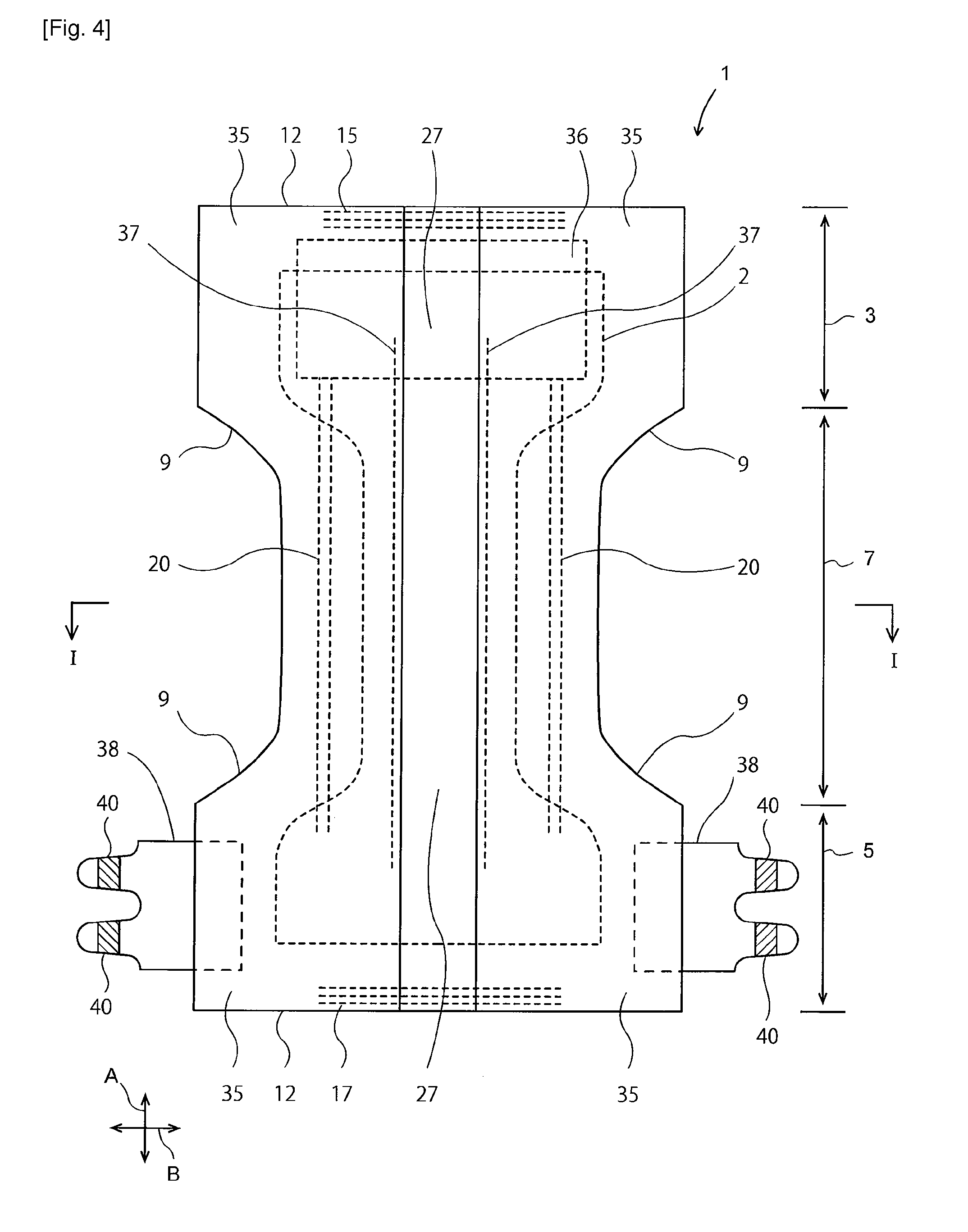 Absorbent article comprising water-absorbent resin powder