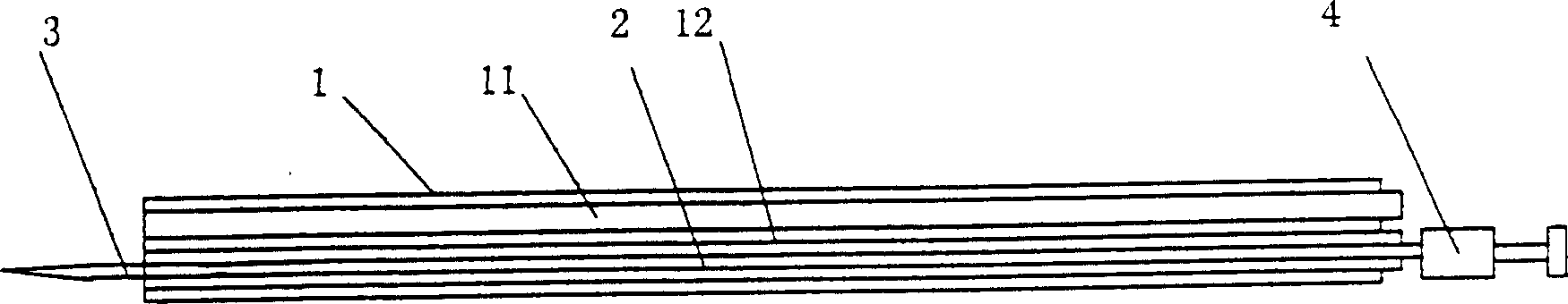 Liquid extracting apparatus for nerve endoscope operation