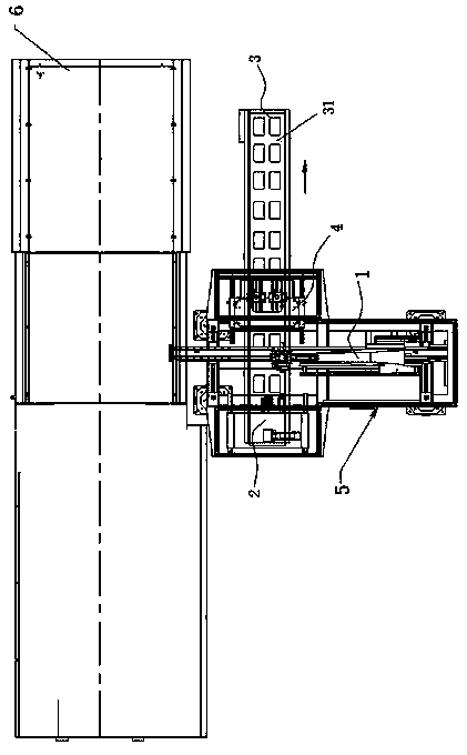 High-speed laterally-taken type in-mould labeling system and control method thereof