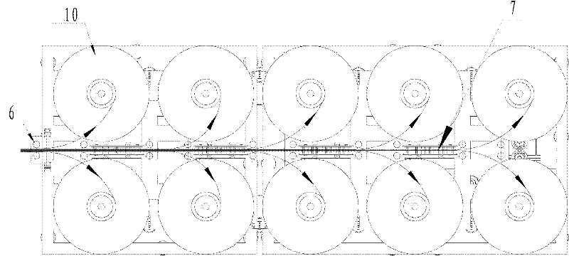 Material-receiving system for band saw gear milling machine