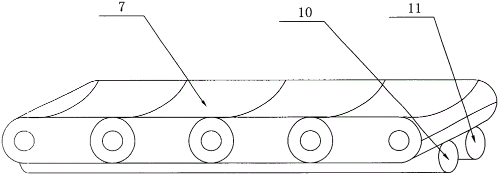 Material conveying control table for ship