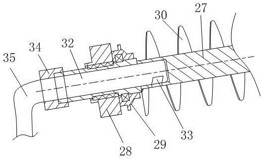 A vacuum suction type screw extrusion solid-liquid separation system