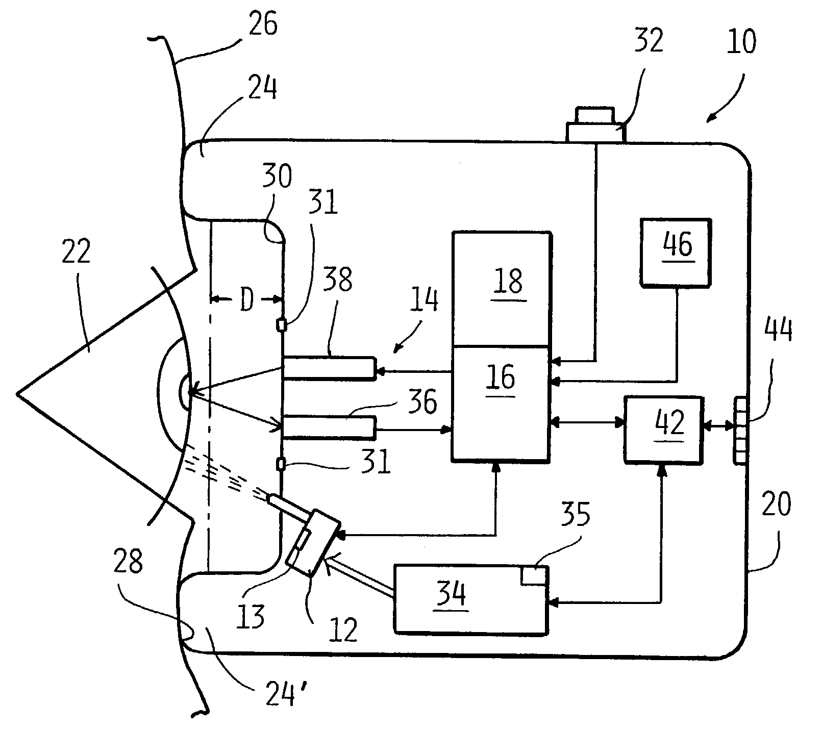 Dispensing method and device for delivering material to an eye