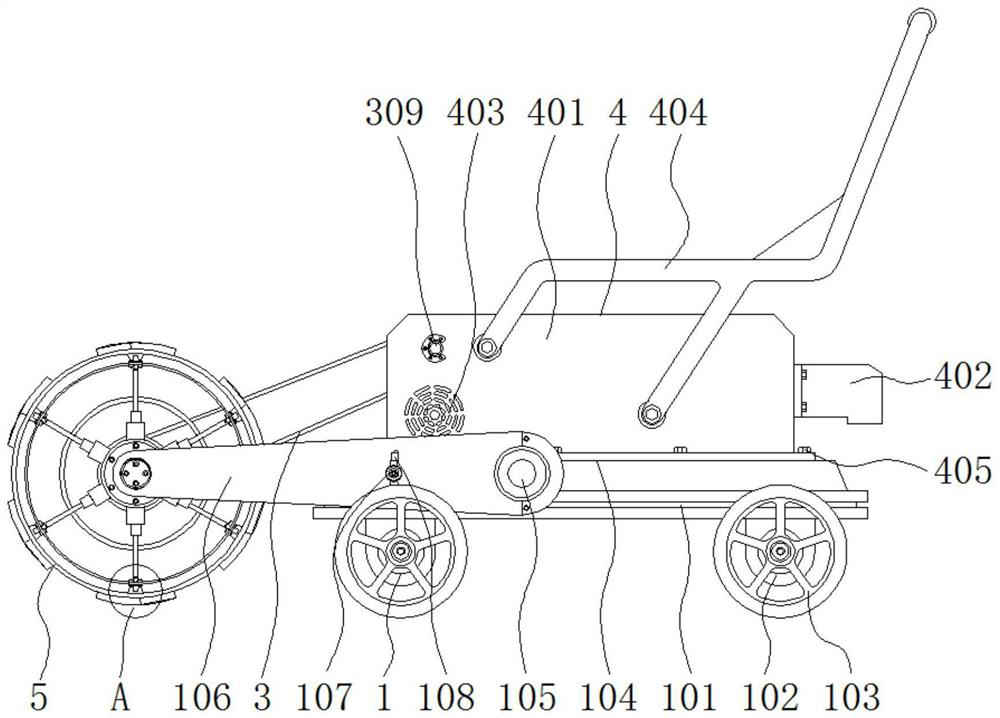 A layered weeding device with deodorizing effect for gardens