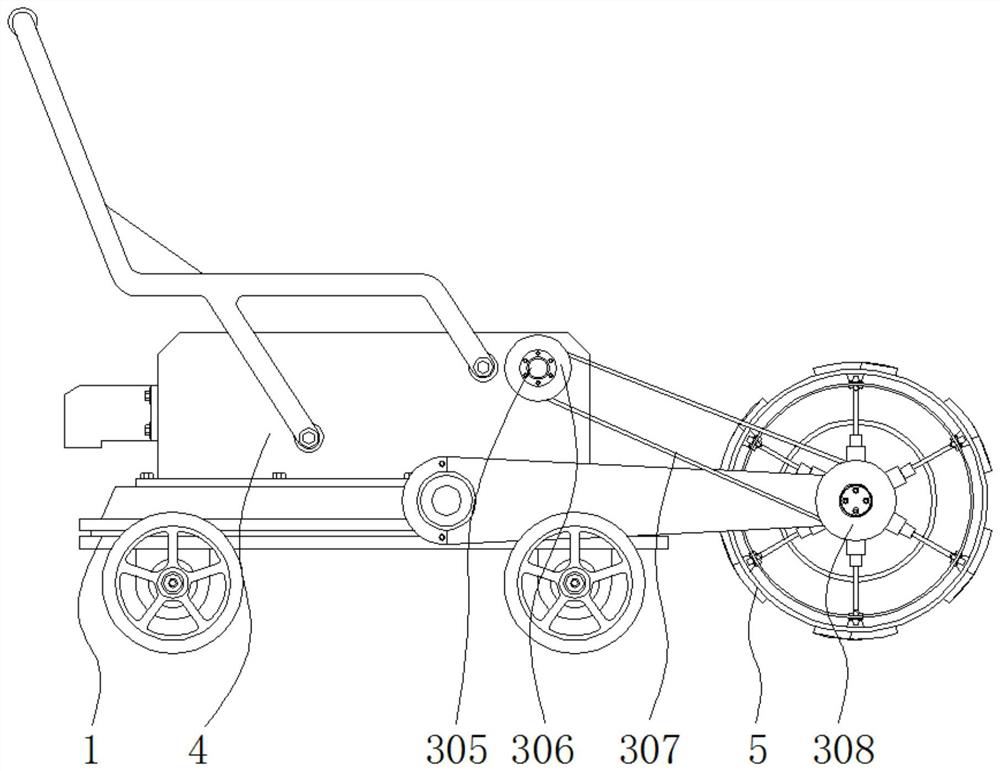 A layered weeding device with deodorizing effect for gardens