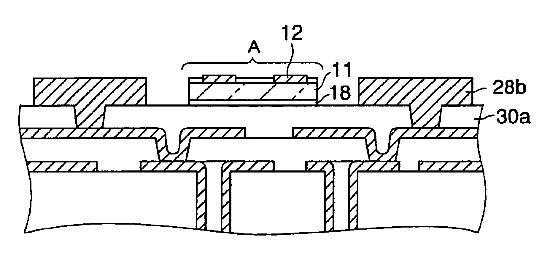 Electronic parts packaging structure and method of manufacturing the same