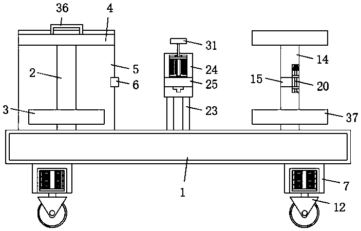 An outlet management device for electric power construction